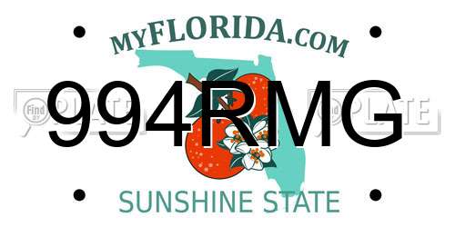 994RMG Florida License Plate