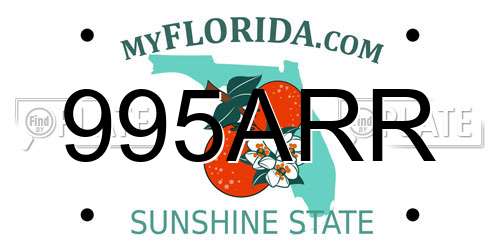 995ARR Florida License Plate