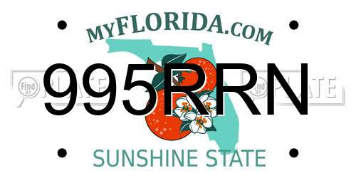 995RRN Florida License Plate
