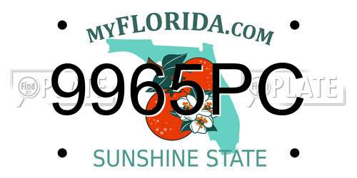 9965PC Florida License Plate
