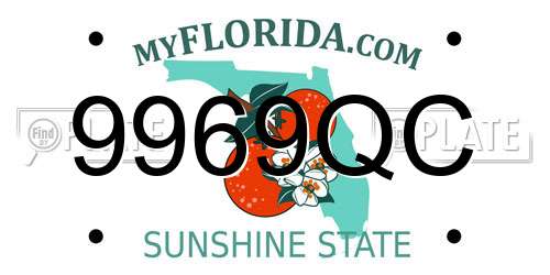 9969QC Florida License Plate