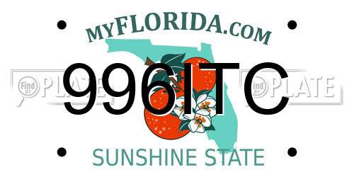 996ITC Florida License Plate