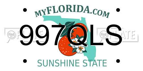 997QLS Florida License Plate