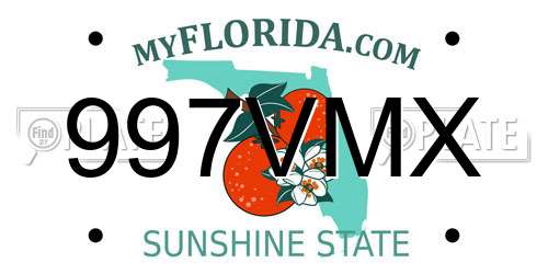 997VMX Florida License Plate