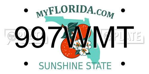 997WMT Florida License Plate