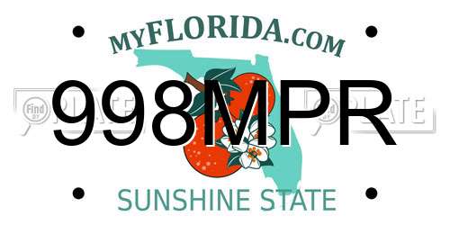 998MPR Florida License Plate