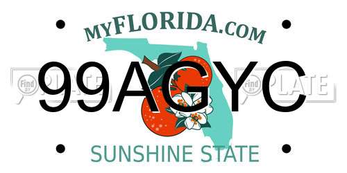 99AGYC Florida License Plate