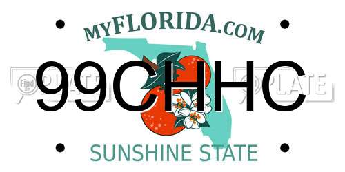 99CHHC Florida License Plate