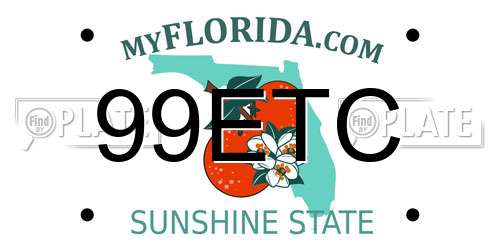 99ETC Florida License Plate