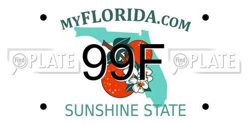99F Florida License Plate