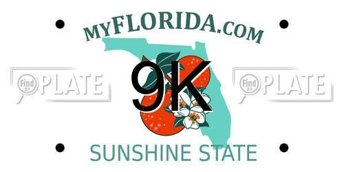9K Florida License Plate