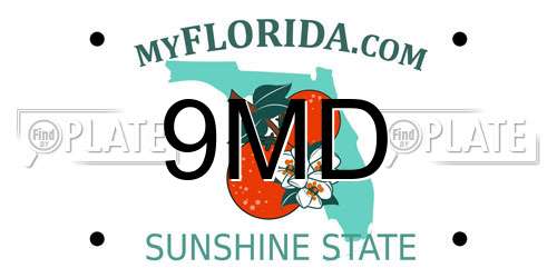 9MD Florida License Plate