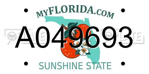 A049693 Florida License Plate