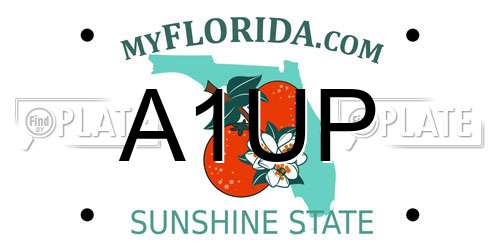 A1UP Florida License Plate