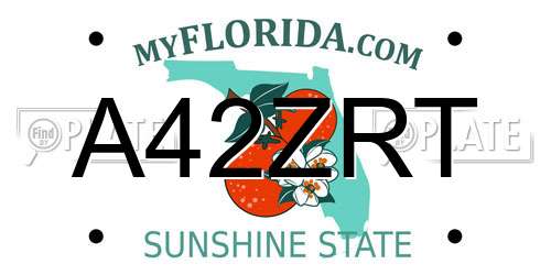 A42ZRT Florida License Plate