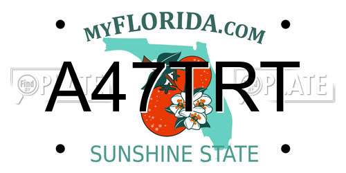 A47TRT Florida License Plate