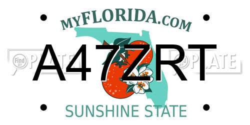 A47ZRT Florida License Plate
