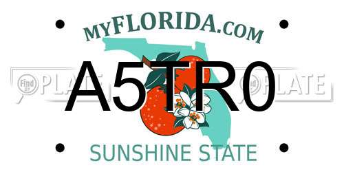 A5TR0 Florida License Plate