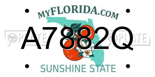 A7882Q Florida License Plate
