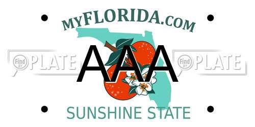 AAA Florida License Plate