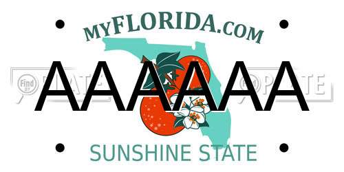 AAAAAA Florida License Plate