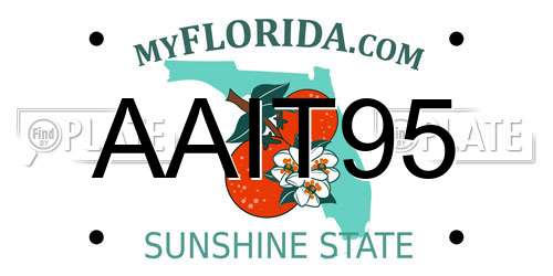 AAIT95 Florida License Plate