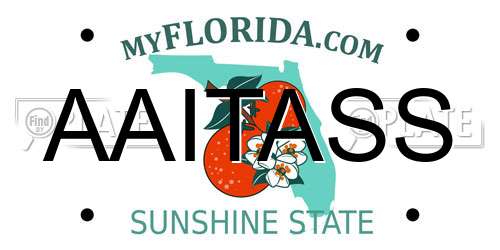 AAITASS Florida License Plate