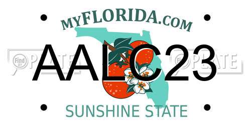 AALC23 Florida License Plate