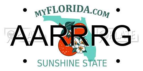 AARRRG Florida License Plate
