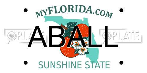 ABALL Florida License Plate