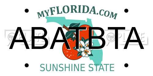 ABATBTA Florida License Plate