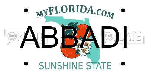 ABBADI Florida License Plate