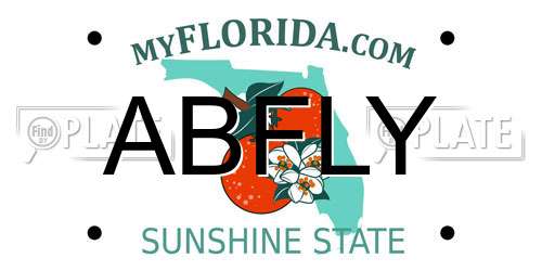 ABFLY Florida License Plate