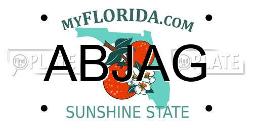 ABJAG Florida License Plate