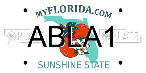 ABLA1 Florida License Plate