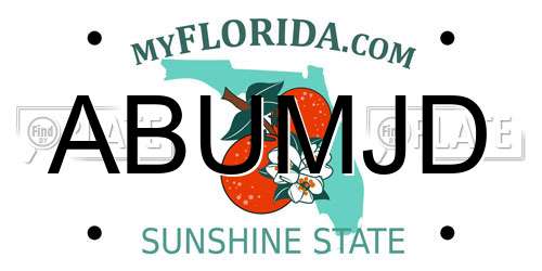 ABUMJD Florida License Plate