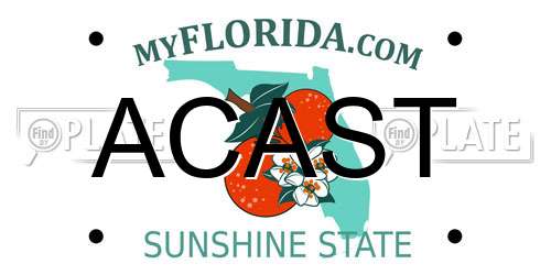 ACAST Florida License Plate