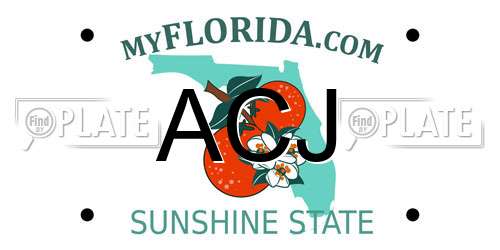 ACJ Florida License Plate