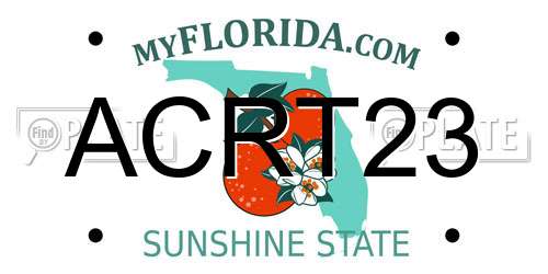 ACRT23 Florida License Plate
