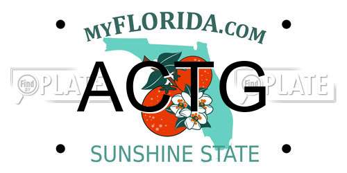 ACTG Florida License Plate