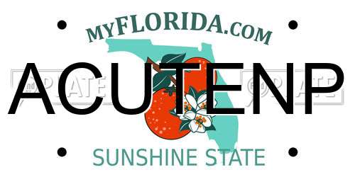 ACUTENP Florida License Plate