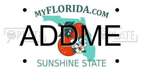 ADDME Florida License Plate