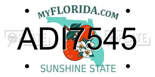 ADI7545 Florida License Plate