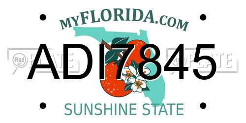 ADI7845 Florida License Plate