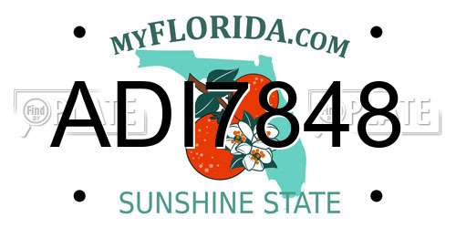 ADI7848 Florida License Plate