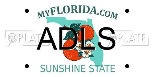 ADLS Florida License Plate