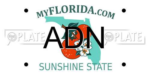 ADN Florida License Plate