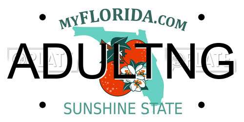 ADULTNG Florida License Plate