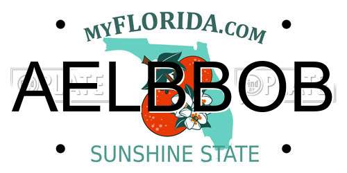 AELBBOB Florida License Plate