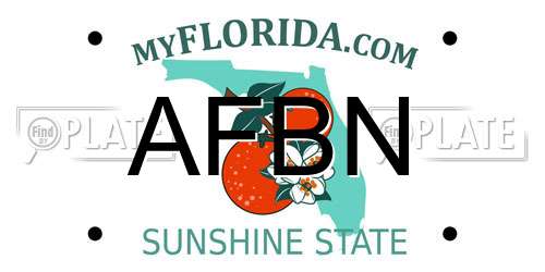 AFBN Florida License Plate